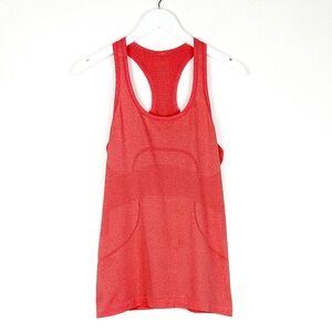 Lululemon Swiftly Tech racerback tank top orange size 8